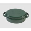 Big Green Egg smaltovaný litinový pekáč oválný