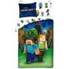 Detská posteľná bielizeň Minecraft 140 x 200 cm Halantex 100 % bavlna Steve Alex
