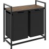 Tectake 405164 triedič bielizne s policou industriálny štýl 34 x 74 x 72 cm