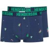 Pánske boxerky Henderson 41926 2PACK Farba: Modrá - tmavo, Veľkosť: XXL