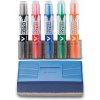 Popisovacie fixky na bielo PILOT V BOARD masters 5 farieb + hubka, sada