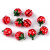 Rolničky jahoda Ø17 mm - červená (10 ks)