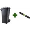 Akciový balíček popolnica odpadová nádoba 120L + vrecia na odpad - čierna