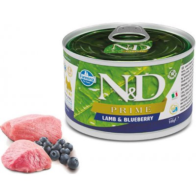 N&D DOG Prime Adult Lamb & Blueberry Mini 140 g