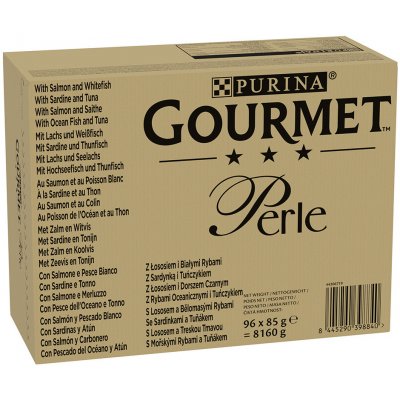 Gourmet Perle mix rýb v omáčke 2 x 96 x 85 g