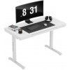 Mark Adler Leader 8.2 white Prémiový Ergonomický stôl výškovo nastaviteľný stôl s elektrickým nastavením výšky, počítačový stôl biely