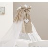 Italbaby baldachýn nad postieľku Matisse béžová Rozmery: dĺžka 600cm