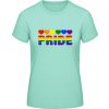 Dámske PRIDE Tričko s Dúhovým dizajnom Pride Mileniálová mätová