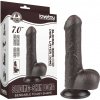 Lovetoy Sliding-Skin dvojité dildo s semenníkmi 18,3 cm