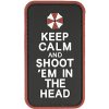 WARAGOD Tactical nášivka Keep Calm, čierna, 5 x 9cm