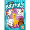 Happy Animals omaľovanka