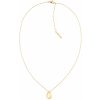 Calvin Klein Pozlátený náhrdelník z ocele Tear Drop Sculptured Drops 35000084