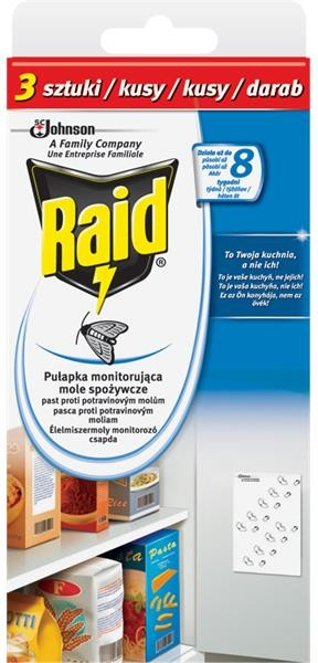 RAID proti potravinovým moľom 3ks