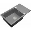 Gamma Advance 8050, 1-komorový granitový drez 800x500x210 mm, šedá, GMA-ZLE000149
