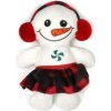 WEBER Hračka plyš vianočný snehuliak dievča, 17cm