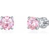 Olivie Strieborné 6mm náušnice PIPPI PINK 8366 Ag 925; ≤1,6 g.