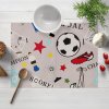 Biante Detské bavlnené prestieranie na stôl Sandra SA-646 Futbal to je hra - na sivom 30x40 cm