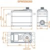 Spektrum servo S6260 Auto Vysoká rýchlosť HV 17.4kg.cm 0.06s/60° 23T