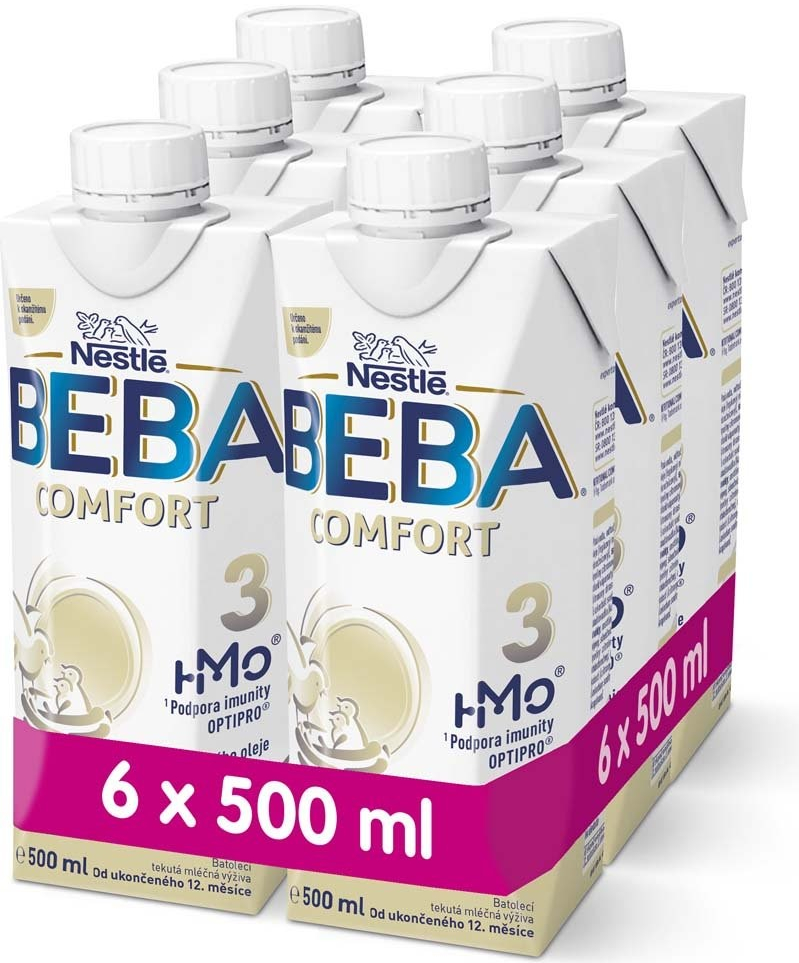 BEBA 3 Comfort HM-O 12+ tetra pack 6 x 500 ml