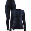 Craft CORE Dry Fuseknit W 1909741 dámsky set - čierna (999000) - S