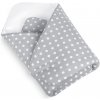 Bellatex Detská zavinovačka Bodky sivá, 75 x 75 cm