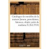 Catalogue Des Beaux Meubles Modernes Provenant En Partie de la Maison Jansen, Porcelaines