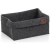 Kela Koš Fay 26x19 cm filc tmavě šedá KL-24461