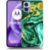 Picasee silikónový prehľadný obal pre Motorola Edge 30 Neo - Green Gold