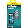Gillette Mach3: 4 hlavice + gél 75 ml