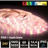 LEDprodukt 5m PROFI LED pásik 60LED/m SMD5050 14,4W/m RGB-W (RGB+teplá biela) IP65 24V