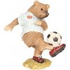 Clayre & Eef Dekorácie Medveď hrajúci futbal - 10*6*10 cm - Clayre & Eef
