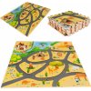 EcoToys Detská penová podložka safari puzzle 9 dielikov