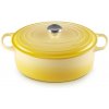 Le Creuset - Liatinový hrniec oválny s pokrievkou 29 cm/4,7 l žltý