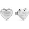 Guess Módne oceľové náušnice so srdiečkom JUBE02179JWRHT/U