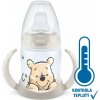 NUK Fľaša dojčenská na učenie s kontrolou teploty Macko Pú 150 ml béžová 10743945bez