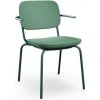 profim Konferenčná stolička Normo, podrúčky SP, rám RAL6004, látka Alba 7026 zelená