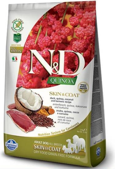 N&D GF Quinoa Skin & Coat Adult Dog Duck 7 kg