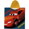 Himatsingka EU - Detské chlapčenské bavlnené pončo osuška s kapucňou Autá / Cars - McQueen 95 / 60 x 120 cm