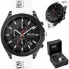 Pánske hodinky Hugo Boss 1513718 Velocity, čierne puzdro, gumený remienok