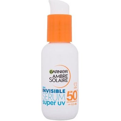 Garnier Ambre Solaire Super UV Invisible Serum SPF50+ opaľovací prípravok na tvár 30 ml