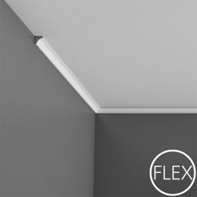 Orac Dekor Jednoduchá FLEX stropná lišta C250F