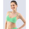 GINA dámské top podprsenkový s úzkými ramínky, úzká ramínka, bezešvé, jednobarevné Bamboo PureLine 07010P - sv. zelená L/XL, vel. L/XL, sv. zelená