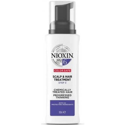 Nioxin Kúra na vlasy proti padaniu vlasov pre výrazne rednúce prírodné alebo chemicky ošetrené vlasy System 6 (Scalp Treatment 6) 100 ml