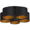 Luminex | Luster prisadený ARDEN 5xE27/60W/230V čierna/zlatá | LU3489