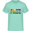 Pánske tričko s Dúhovým dizajnom Pride Mileniálová mätová