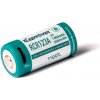 KEEPPOWER Nabíjateľný Li-ion akumulátor KEPPOWER 16340 1000mAh (3000mWh) 3V s USB-C nabíjacím konektorom, chránený