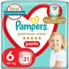 PAMPERS Pants Premium Care Extra Large veľ. 6 (31 ks)