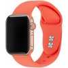 Počítárna Silikónový športový remienok pre Apple Watch S/M, 42/44/45 mm - Oranžová