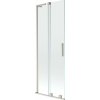 Mexen Velar L, 2-krídlová posuvná vaňová zástena 70 x 150 cm, 8mm číre sklo, brúsená oceľ, 896-070-003-01-97