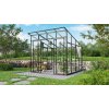 Skleník VITAVIA PLAYA 7600 sklo 3 mm + PC 6 mm čierny LG4132 - Vitavia Garden - m - hliníkový skleník - 15 rokov na vybrané vlastnosti AL konštrukcia - zmluvné - 10 rokov na nerozbitnosť krupobitím -